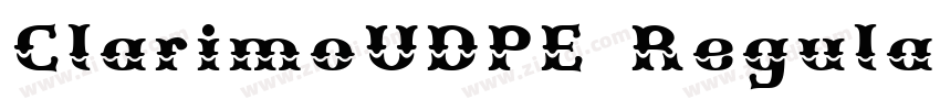 ClarimoUDPE Regular字体转换